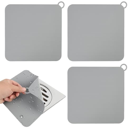 4PCS Anti Geruch Duschabdeckung, 19.7cm×19.7cm, Für Dusche Und Bad Als Dusche Abfluss Abdeckung Und Duschablauf Abdeckung Mit Abflusssieb Dusche Für Saubere Und Geruchsreduzierte Abflüsse