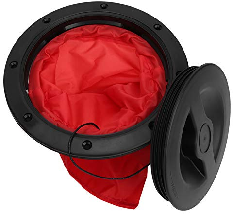 ERYUE Kajak-Lukenabdeckung, Wasserdichter Runder Deckel Zum Verschließen von Booten – Langlebiges ABS-Material für Angelbegeisterte, 20,3 cm, Schwarz, Passend für Kajak-Abenteuer (6 Zoll)