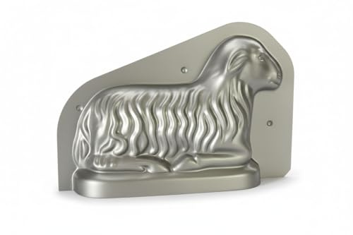 Lares Osterlamm Backform 3D, Antihaftbeschichtung, Lamm Motiv, 1L Volumen, 24,5x16cm, Kuchenform für Ostern