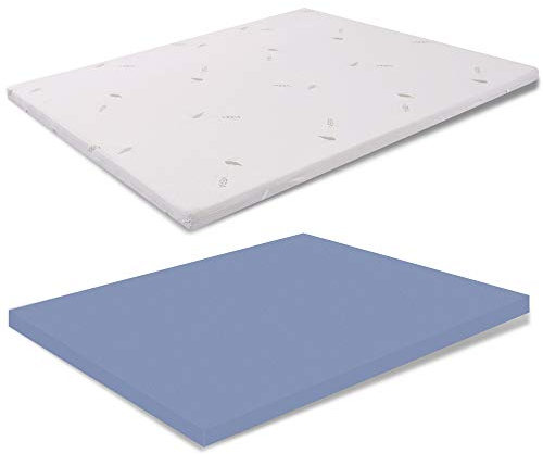 miasuite die italienischen Träume Topper Semi-Rigido Höhe 3 cm aus Polyurethan – Medizinprodukt – Matratzenstärke 165x200 weiß