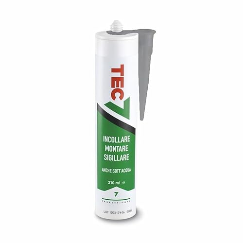 Tec7 Colle/Colle/Colle/Colle/Colle/Colle | Gris | 310 ml | Facile à travailler et pour de nombreux matériaux