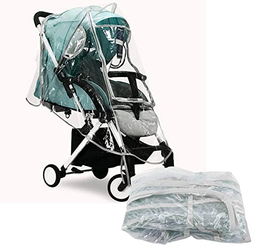 Transparenter Kinderwagen Regenschutz, Universal Regenschutz für Kinderwagen, Regenverdeck für (Eva Halboffenes Fenster)