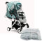 Transparenter Kinderwagen Regenschutz, Universal Regenschutz für Kinderwagen, Regenverdeck für (Eva Halboffenes Fenster)