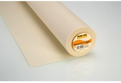 Vlieseline Decovil I Light, Leichte aufbügelbare Einlage mit lederähnlichem Griff für Arbeiten im kreativen Bereich, wie Taschen, Hüte, Gürtel (0,90 m x 5 m)