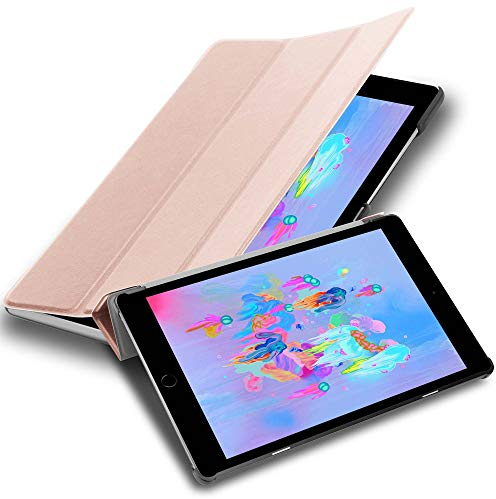 cadorabo Coque Tablette pour Apple iPad (9.7 Pouces) 2017/2018 (5. Gen. und 6. Gen.) en Or Rose Pastel – Housse Protection Très Fine en Similicuir en Style Livre avec Auto Wake Up et Stand