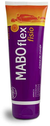 MABO Flex Fisio 250 ml - Crema de Masaje para Alivio de Dolores Musculares y Articulaciones Arnica Caléndula Mentol Hypericum Colágeno