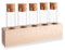 Tuuters Holz Gewürzregal mit Reagenzgläser und Korken, Gewürzregal, Gewürzboard Vase (50ml Gläser)
