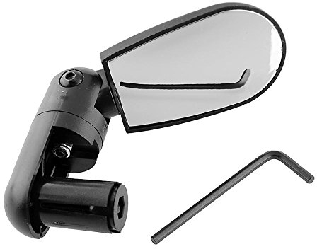 Akaddy Fahrrad Rückspiegel, Universal Drehen Radfahren Lenker Weitwinkel Rückspiegel für Mountain Road Fahrrad Zubehör
