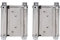 Demeras Cerniere per Porte a Doppia Azione Cerniera a Molla Saloon Cafe Porta a Battente, Cerniere per Porte in Acciaio Inox Satin NickelInch Satin 2 Pz 3 Pollici Cerniere per