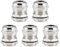 sourcing map PG13.5 Cable Gland 6mm-12mm Wire Hole Waterproof Metal Joint Adjustable Locknut with Washer 5pcs