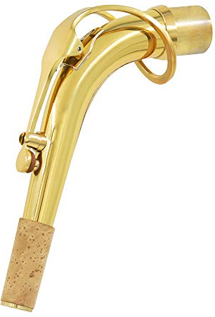 Alnicov Messing Alto Saxophon Sax Bend Hals mit Reinigungsstoff Saxophon Zubehör