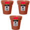 ACCURATE Garden Pot (Set of 3) Ideal for cultivation of cuttings or pricking out-Terracotta COLOUR- Size (6INCH/15CM) (3)