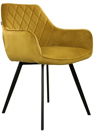 Kick Collection Esszimmerstühl Karl Velvet - Samt - Gold - Modern und Hochwertig - Samt und Metall - Erhältlich in vielen Farben