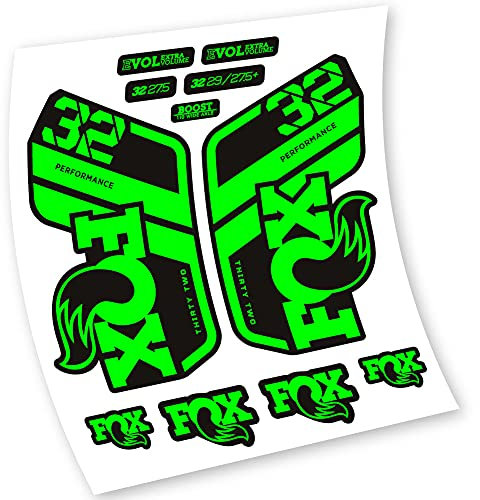 Aufkleber aus Vinyl, selbstklebend, Fox 32 Performance 2021 (Neon Green)