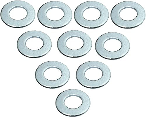 AERZETIX - C49130 - Lot de 10 Rondelles plates larges - M4 Ø8mm H 0.9mm - en acier zingué - DIN 125