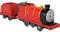 Thomas & Friends Fisher-Price James Jouet motorisé à moteur à piles avec tendeur pour enfants d'âge préscolaire à partir de 3 ans