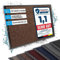 casa pura Fußmatte Innen und Außen - Schmutzfangmatte für Haustür Eingangsbereiche - Fußabtreter Sauberlaufmatte Türvorleger Bodenmatte für Outdoor rutschfest, waschbar - Terra - schwarz - 40x60cm