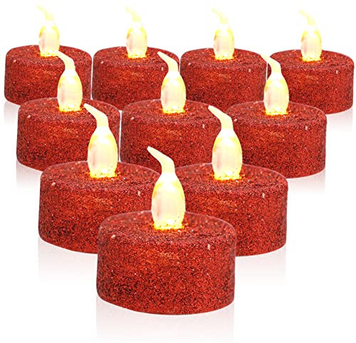 OSALADI Simulierte Kerzenlampe 12 Stück Batteriebetriebene -kerzenlichter Realistisches Flackern Für Hochzeitsdekoration