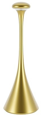 SIGOR Nudrop - Dimmbare LED Akku-Tischleuchte Indoor & Outdoor, IP54 spritzwassergeschützt, Höhe 29,2 cm, aufladbar mit Easy-Connect, 12 h Leuchtdauer, gold