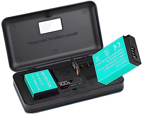 LP-E17 Chargeur de batterie avec lecteur de carte (sans batteries) Compatible avec Canon EOS 200D/200D2/M3/5/6/750D/760D/800D/850D/8000D/9000D/77D/T6i/T6s/X8i/T8i/T7i Digital SLR