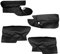 Intérieur Couverture Garniture Pour VW Pour Golf 5 Pour MK5 2005 2006 2007 2008 2009 2010 Seulement 3 Portes Voiture Microfibre Cuir Porte Panneau Couverture Garniture Protection (Couleur : 4 pièces