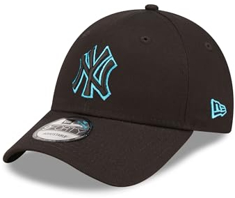 New Era Basecap MLB New York Yankees schwarz Neon Kappe Baseball Cap NY-Logo Strapback 9Forty - One-Size