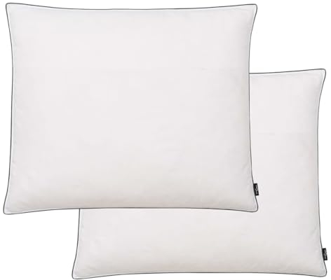 CIADAZ Kissen 2 STK. Daunen-/Federfüllung Leicht 70x60 cm Weiß, Kopfkissen, Pillow, Schlafkissen, Bettkissen, Kissen Bett - 132893