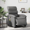 Gecheer Massagesessel Elektrisch, Verstellbar Fernsehsessel Relaxsessel Ruhesessel Liegesessel TV Sessel Massagefunktion Polstersessel Relaxliege Wohnzimmersessel Relaxsofa Grau Kunstleder