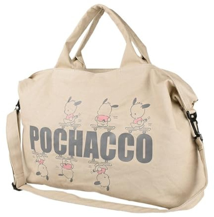 Roffatide Pochacco Hund Canvas Tragetasche Große Sporttasche Schulter Hobo Yoga Tasche Crossbody Tasche Geldbörse für Frauen Große Kapazität Einkaufen Arbeit Tasche Reise-Handtaschen Eco Bag