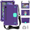 Funda para tablet Samsung Galaxy Tab S9 FE 5G de 10.9 pulgadas (SM-X510N/X516B) para niños, duradera, ligera, EVA y PC, a prueba de golpes, con correa para el hombro, morado y aguamarina