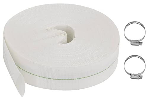 LAPOOH Flachschlauch 100 m 1.5 PVC, Garden Tool, Bauschlauch, Schlauch, Gartenschlauch, Pumpenschlauch,