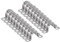 sourcing map 30pcs 1 1/4 Inch 32mm Conduit Clamps, M32 U Tube Pipe Clamp, Stainless Steel Rigid Pipe Strap, U Shaped Bracket with Two Hole for Pipe Tube Hose Wire Cord Fixing, Thickened