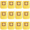 Paquete de 12 bolsas de filtro de vacío tipo D 91964 compatibles con aspiradora Shop-Vac de 4 galones, repuesto 9196400 9196433, bolsa de recogida de polvo de alta eficiencia para aspiradora Shop-Vac