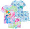 Get Trend Disney Stitch 2 Ensembles de Pyjama Fille et Ado Court Ensemble Fille Vêtement de Nuit Pyjamas Été Tenues Détente Idée Cadeau (9-10 Ans, Bleu Stitch)