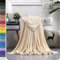 GAIFNAG Kuscheldecke Decke Sofa Strickdecke 50 x 70 cm Extra Weich, Warme Gemütliche, Pflegeleichte Wohndecke Warm Winter Weich für Frauen, Männer, Haustier, Familie, Creme Farben