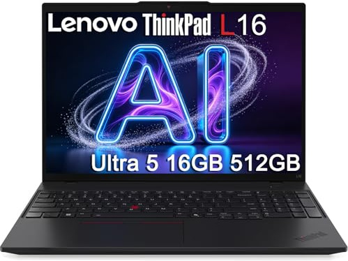 Lenovo ThinkPad E16 Gen 2 Business Laptop (16 FHD+ antiriflesso, Intel Core Ultra 5 125U (> i7-1355U), 64GB DDR5 RAM, 2TB SSD) Impronte digitali, retroilluminato, Webcam, Ethernet, Win 11 Pro, PC AI