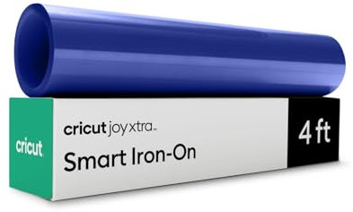 Cricut Transferfolie Textil | Königsblau | 1.2m | Übertragungsvinyl-Rolle | Flexfolie zum Aufbügeln auf T-Shirt | Für alle Cricut Schneidemaschinen geeignet | Joy Xtra Smart HTV Iron-ON
