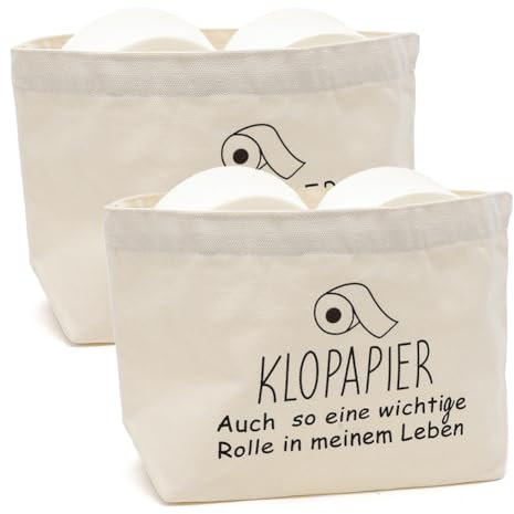 2 Stück Toilettenpapier Aufbewahrung, Witzige Klopapier Aufbewahrung, Platzsparende klopapier rollen organizer, WC Papier Ersatzrollenhalter, Toilettenpapierhalter Korb, Badezimmer Deko