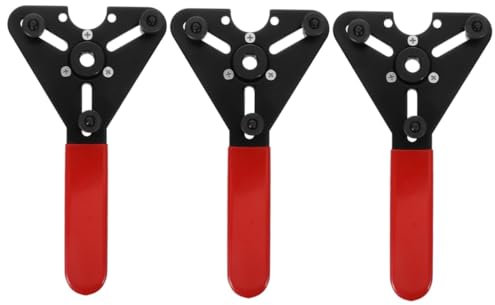 Alipis 3 Piezas de compresor de Aire Acondicionado Embrague acondicionador compresor de ca Herramienta de borrado Herramientas de CA para automotriz Acero Negro