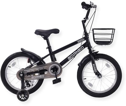 Buxibo - Kinderfahrrad für Jungen - Borneo - 12 Zoll - Schwarz