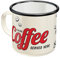 Nostalgic-Art Taza esmaltada retro, Strong Coffee – Idea de regalo para fans de nostalgia, Copa para camping, diseño vintage con frase, 360 ml