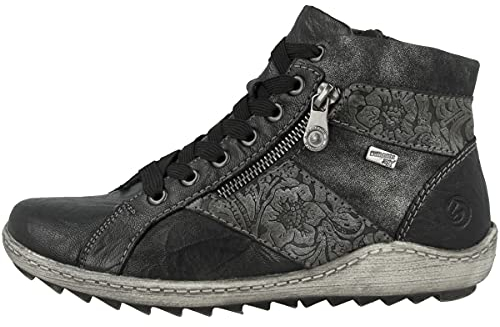 Remonte Damen R1497 Stiefeletten, Schwarz (Schwarz/Graphit/Asphalt 45), 41 EU