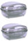 HomeFairy Lot de 2 porte-savon en plastique transparent pour la maison, la cuisine, la maison, la cuisine, lot de 2 (Style 1)