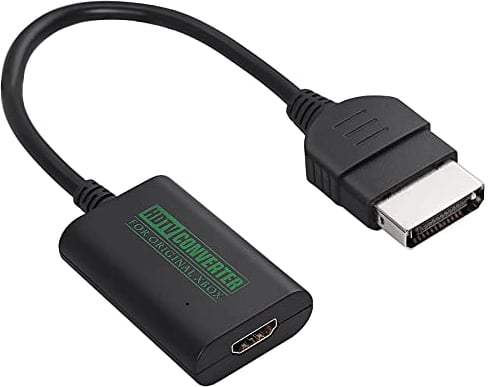 PROZOR Convertidor de Xbox a HDMI Entrada 480p 720p 1080i Carcasa de Aluminio Plug & Play Compatible con TV HDTV Monitor y Proyector