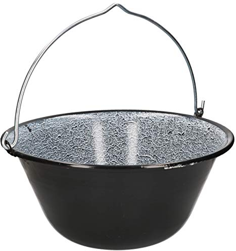 KOTARBAU® Casseruola per gulasch ungherese, smaltata, 25 l, da appendere alla base a tre gambe
