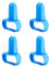 4 Stück Ballon Binden Werkzeug Ballons Knoter Zubehör für Party Hochzeitsdeko, Blau