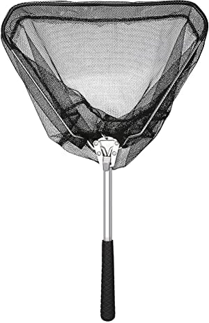NAKIHOUSE Kescher Angeln, 55cm Faltbare Angeln Netz Angelnetz Teichkescher Diverse Längen auch für Erwachsene und Kinder, Zum Fangen von Fischen, Schmetterlingen, Hühnern, Gänsen, Enten und Vögeln
