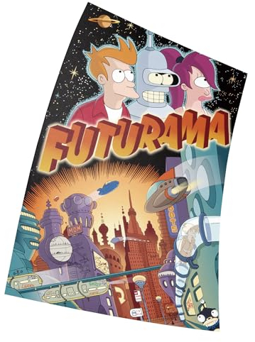 Futurama Poster Größe 15 x 23(38 x 58 cm) Dekorative Rahmenloses Kunst Geschenk