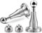 Door Stop 2 Pack, Magnetic Door Stoppers, Hydraulic Door Catch, Door Holder, Stainless Steel Heavy Duty Door Stopper for Indoors Outdoors, Brushed Silver