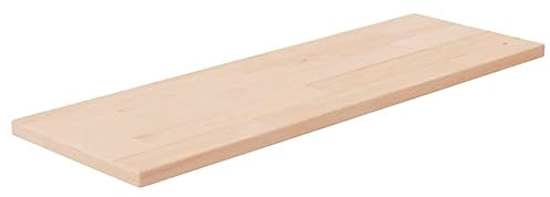 vidaXL Regalboden, Regalbrett mit viel Stauraum, Holzplatte zur Aufbewahrung, Wandboard Einlegeboden Wandregal, Unbehandeltes Massivholz Eiche